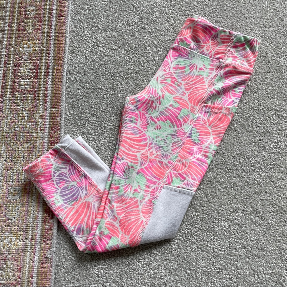 Athletic Works Girls’ Pink & Multicolor Leggings. Size XS (4/5) - Picture 8 of 10
